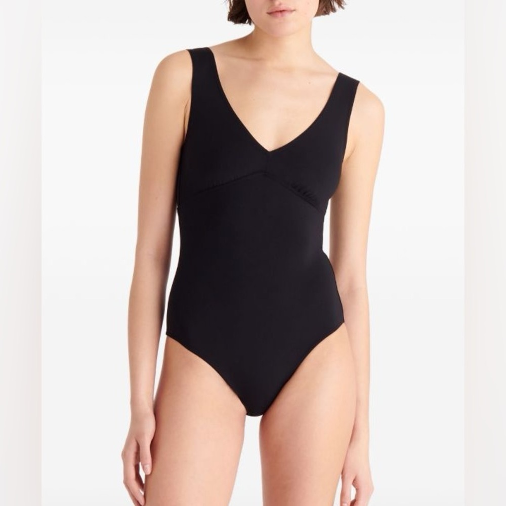 NWOT Eres Hold Up Les Essentiels One Piece Swimsuit Purple Minimalist 14